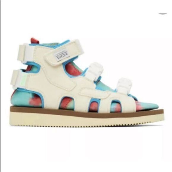 Free People Suicoke Boak 2AB Sports Sandal Ivory Womens 7 Men’s 5 Tie Dye Sock - Picture 1 of 9